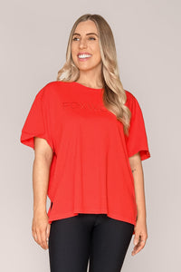 Simplified Tee in Red - Foxwood