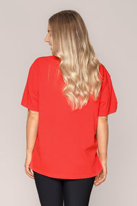 Simplified Tee in Red - Foxwood