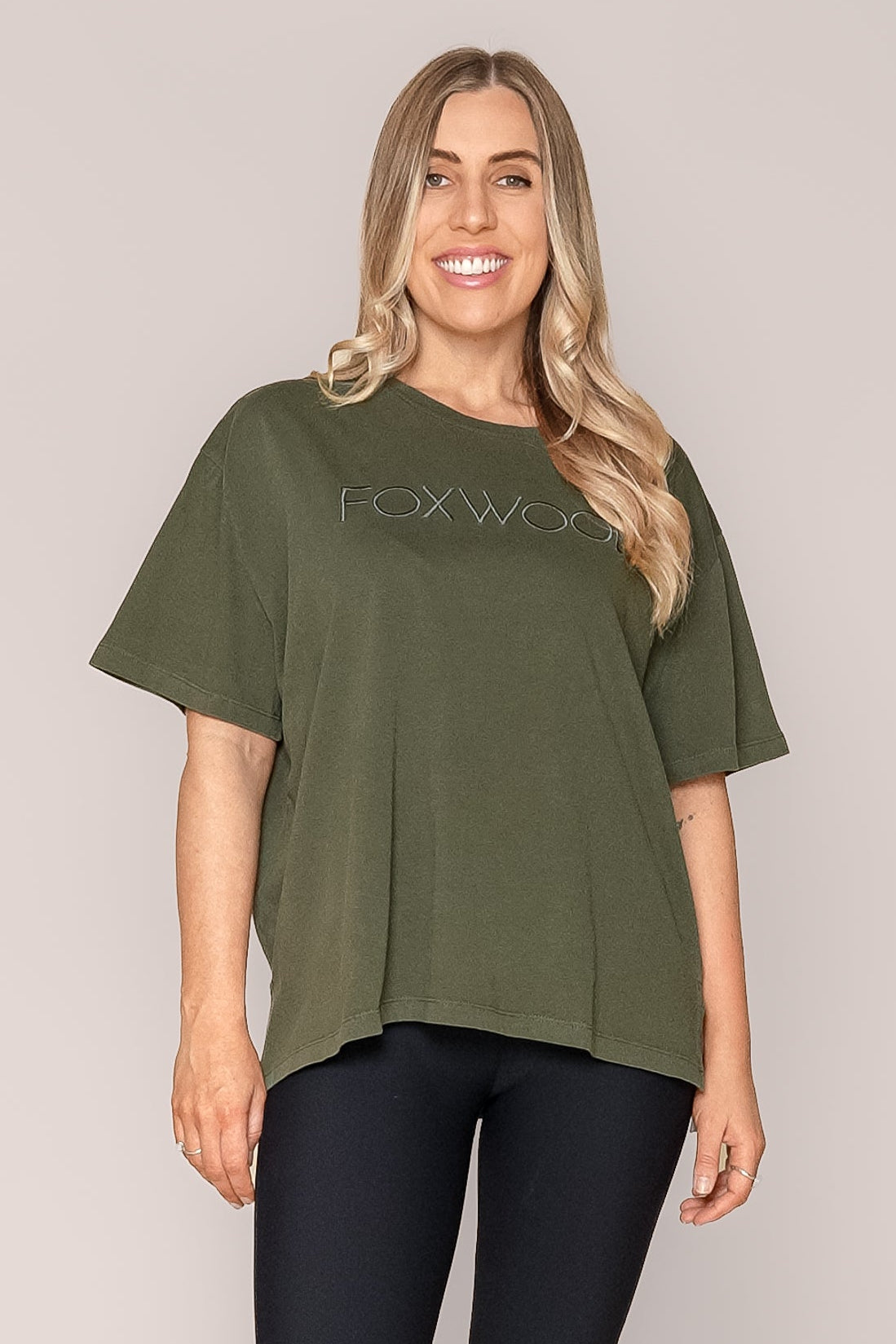 Simplified Tee in Khaki - Foxwood