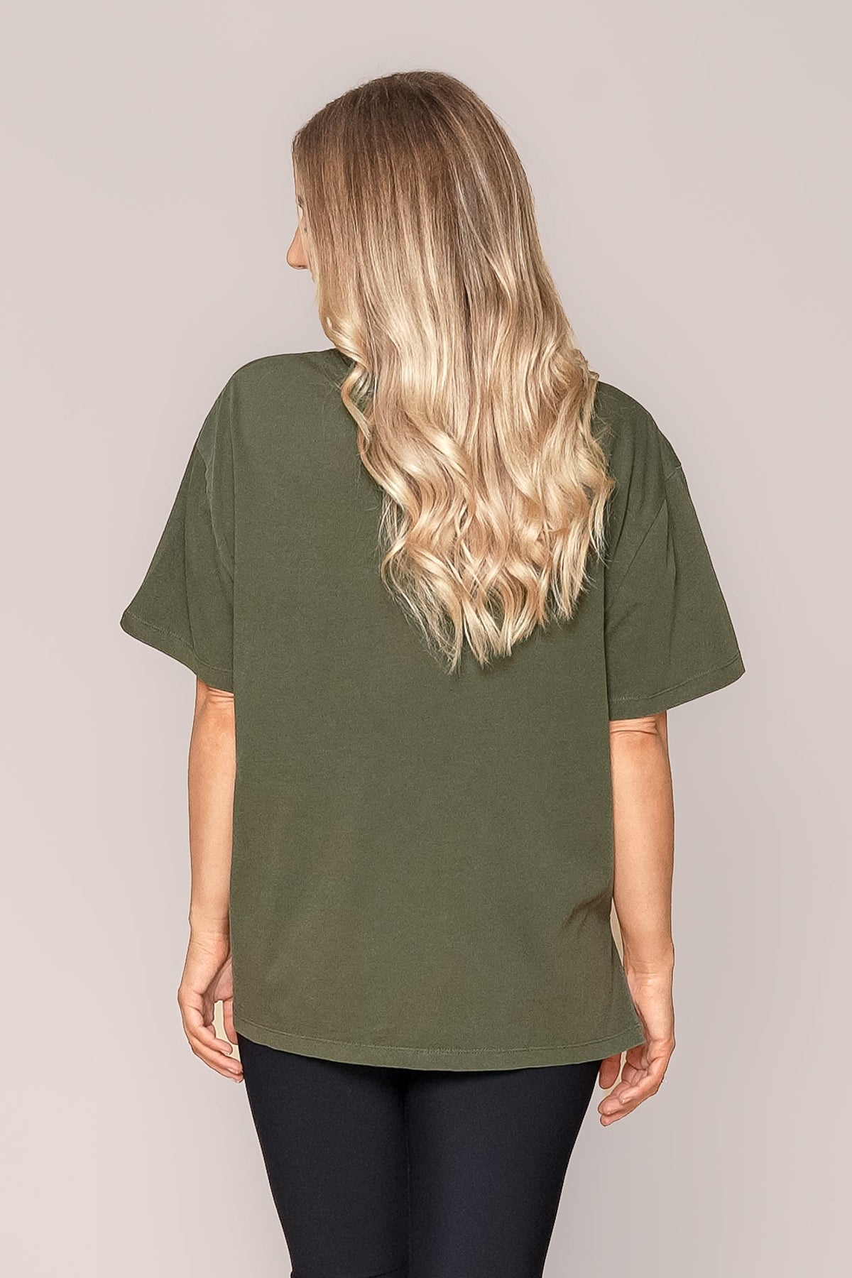 Simplified Tee in Khaki - Foxwood