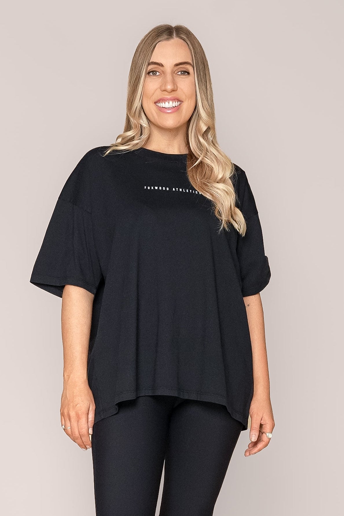 Captain Tee in Washed Black  - Foxwood