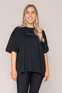 Captain Tee in Washed Black  - Foxwood
