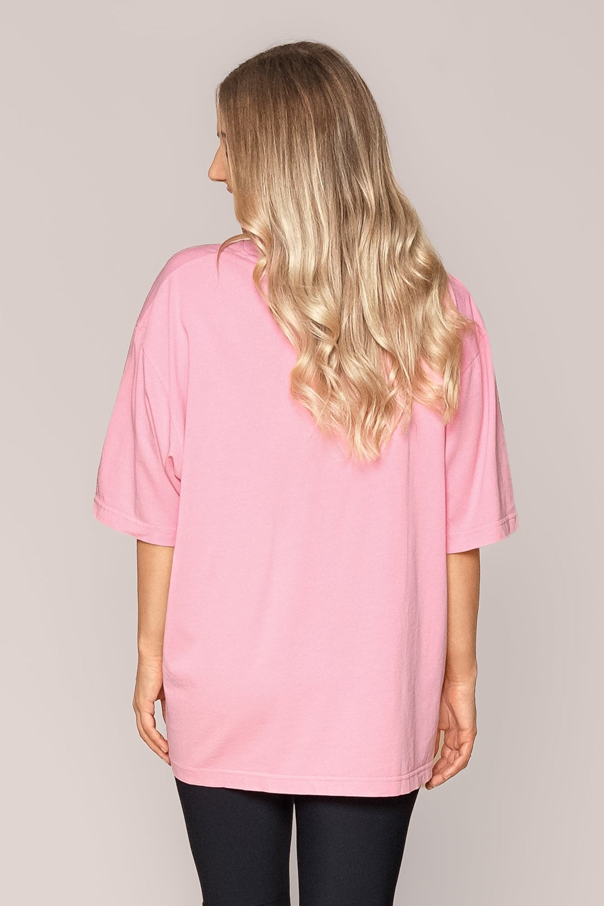 Coastline Oversized Tee in Pink - All About Eve