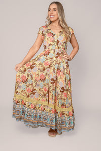 Morrison Maxi Dress in Butter Yellow