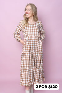 Josephina Dress in Mocha