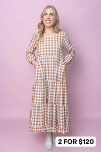 Josephina Dress in Mocha