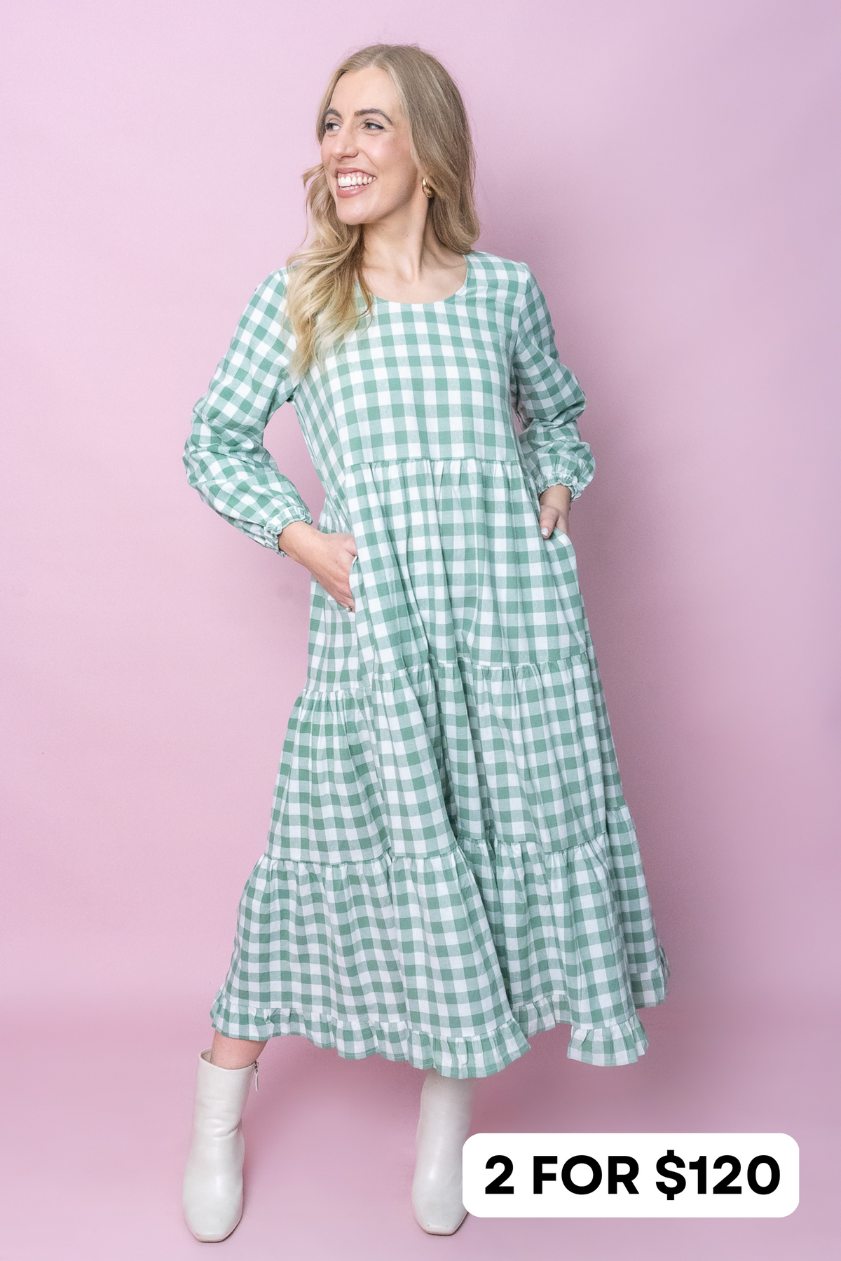 Josephina Dress in Sage