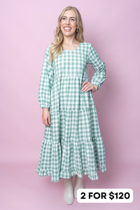 Josephina Dress in Sage