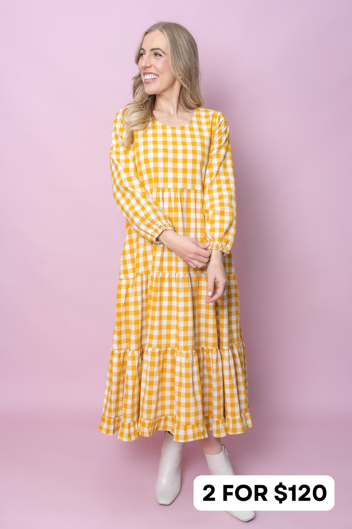 Josephina Dress in Tuscan Yellow