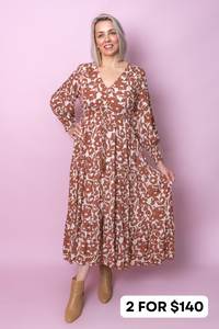 Watson Dress in Tan