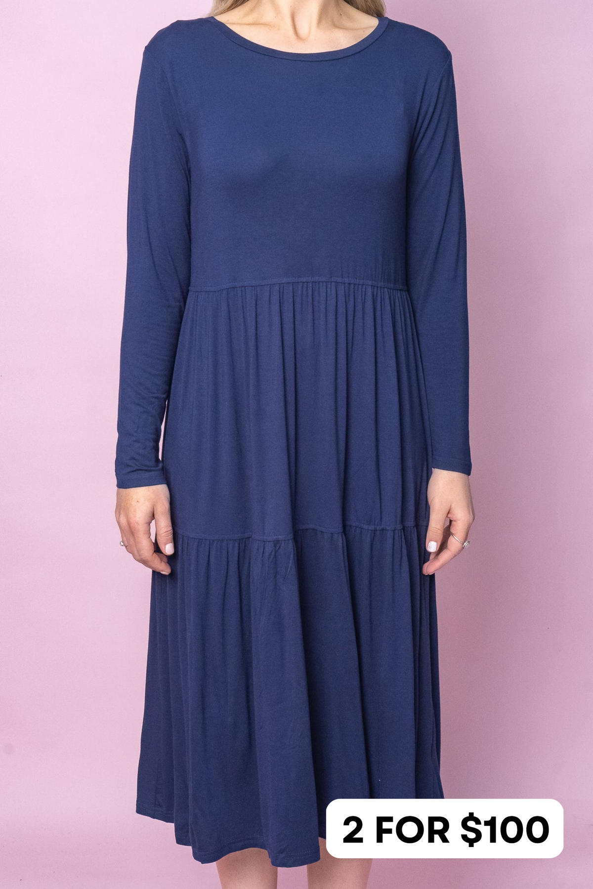 Darlene Dress in Navy