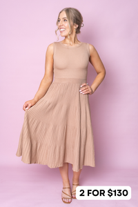 Norah Dress in Latte