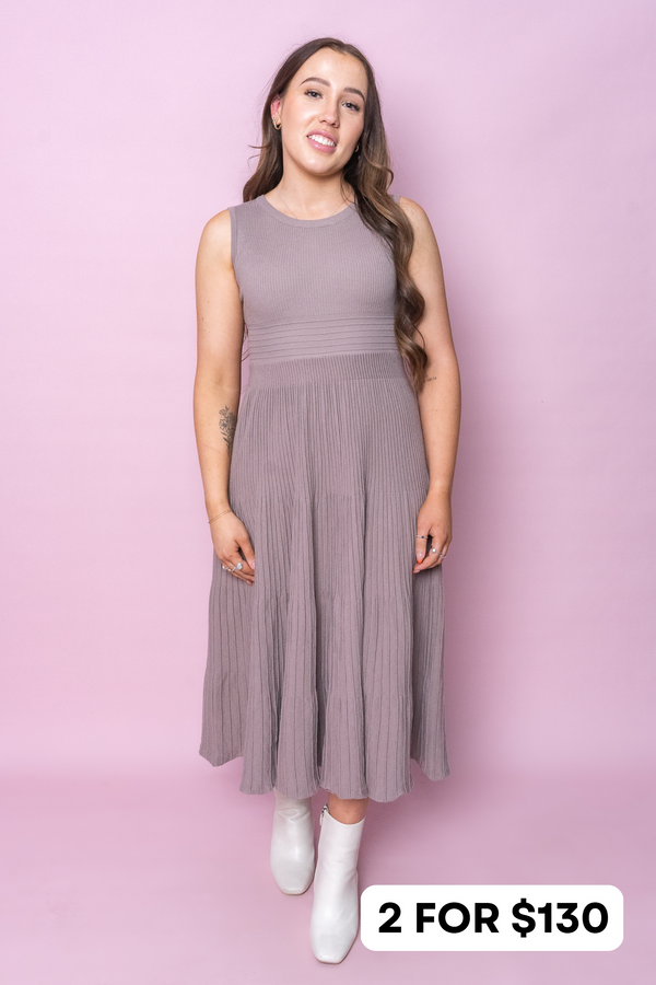 Norah Dress in Stone