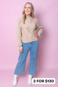 Aimee Jumper in Latte