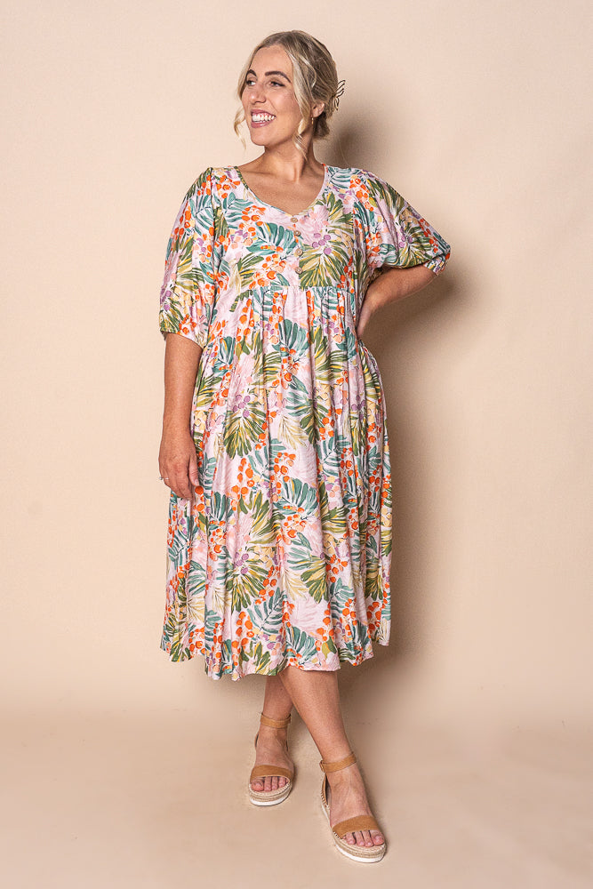 Dana Midi Dress in Multi