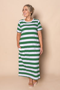 Tallow Midi Dress in Green - Foxwood
