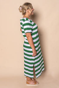 Tallow Midi Dress in Green - Foxwood