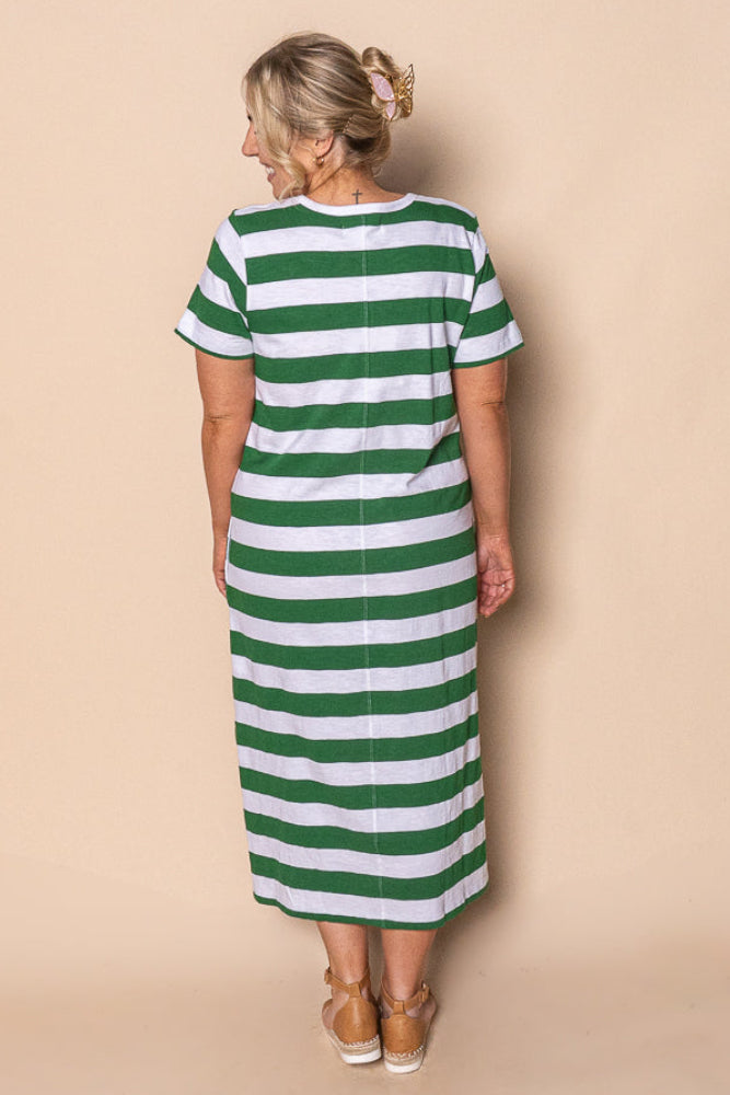 Tallow Midi Dress in Green - Foxwood
