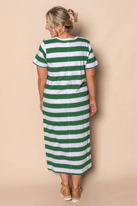 Tallow Midi Dress in Green - Foxwood