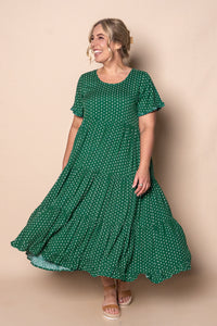 Jensen Midi Dress in Emerald