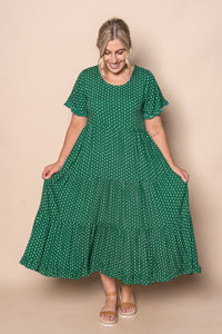 Jensen Midi Dress in Emerald