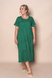 Jensen Midi Dress in Emerald