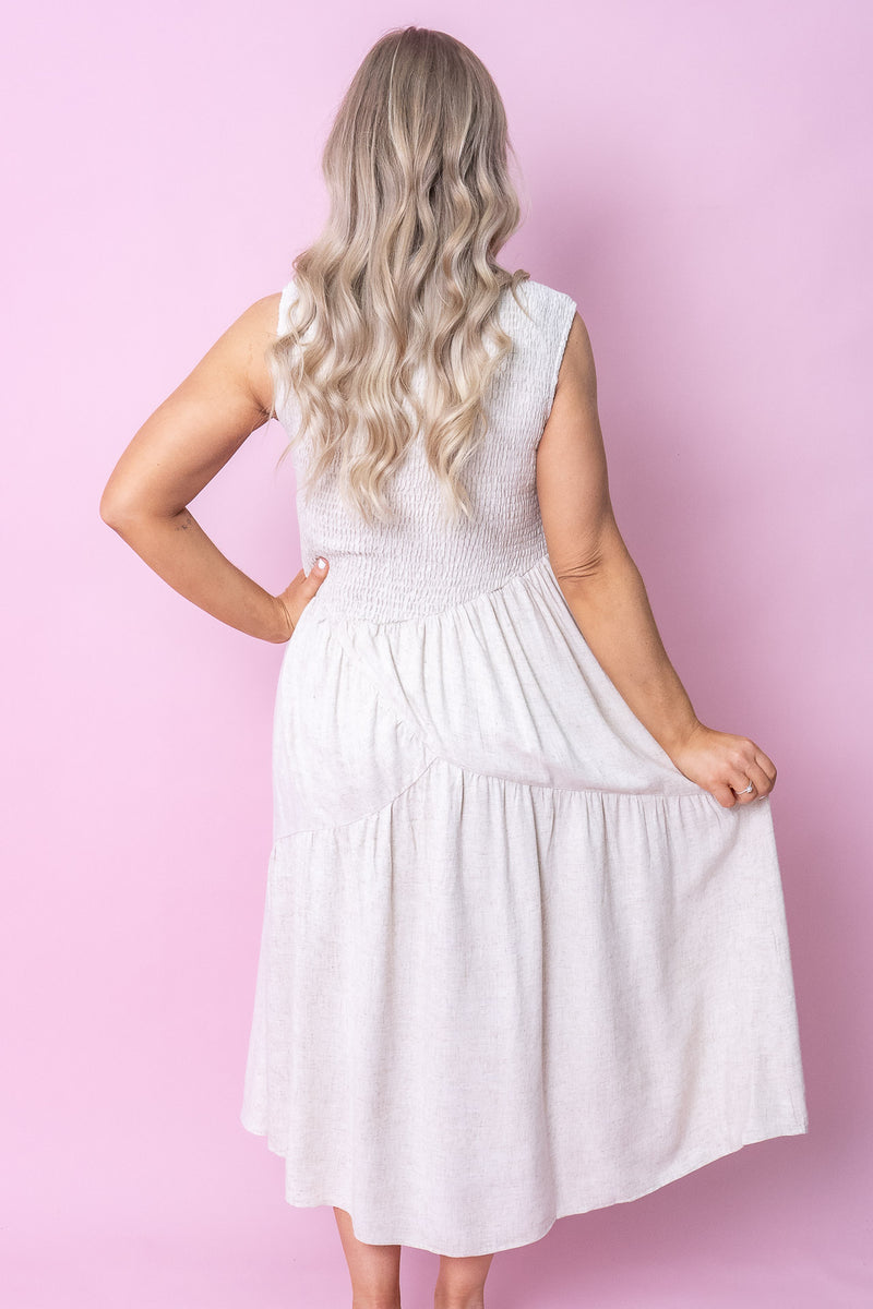 Lydia Dress in Sand