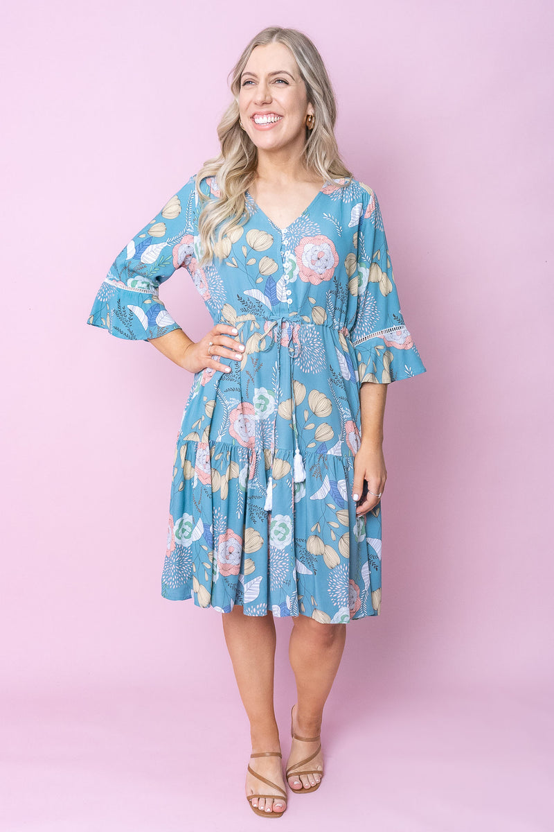 Lilly Dress in Teal