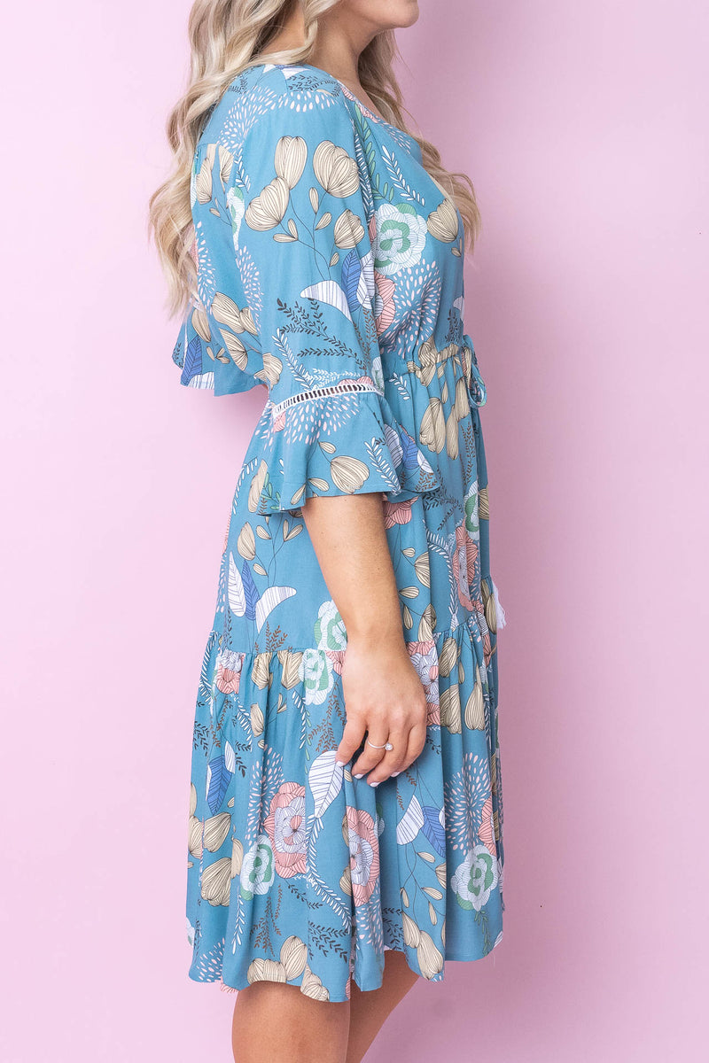 Lilly Dress in Teal