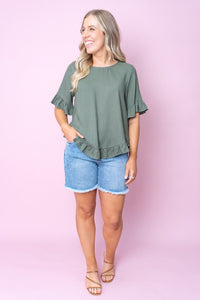 Bo Top in Khaki