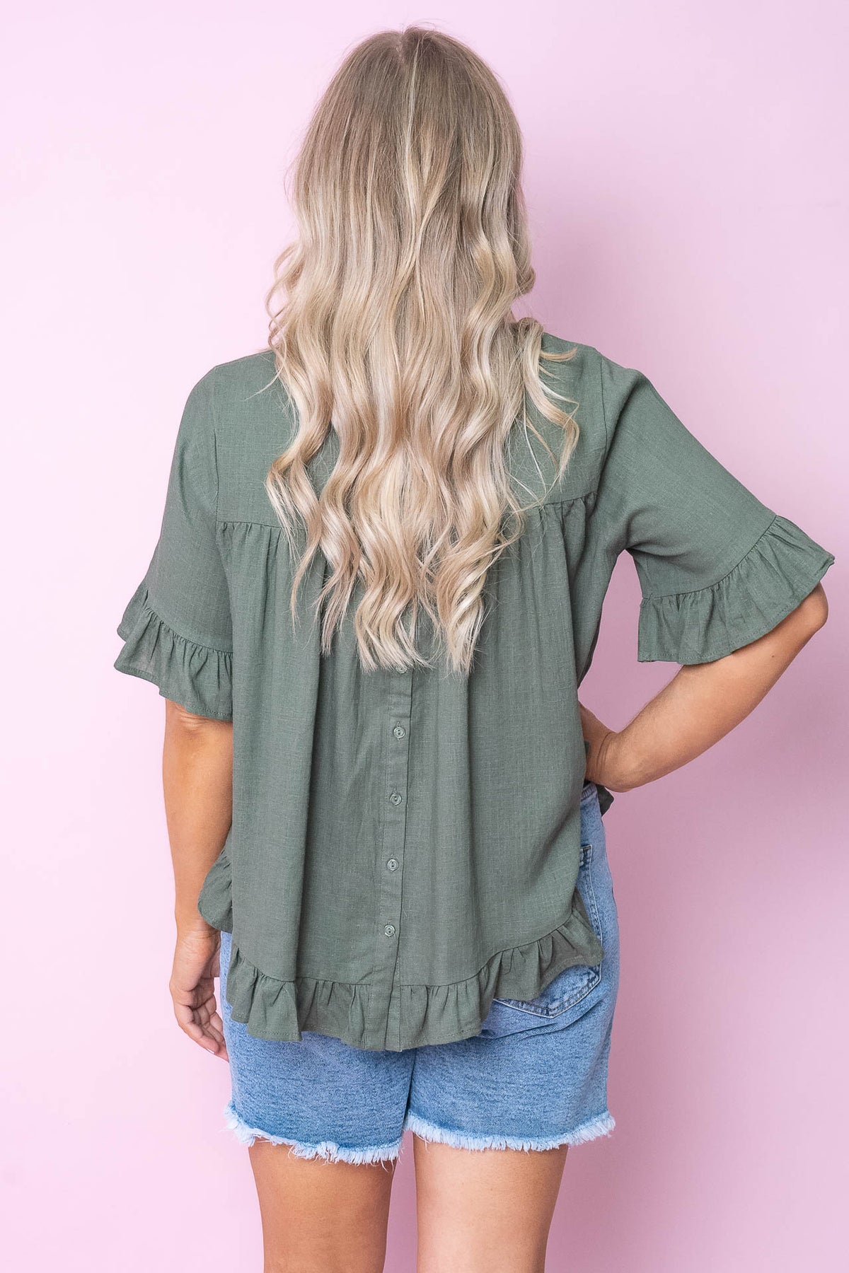 Bo Top in Khaki