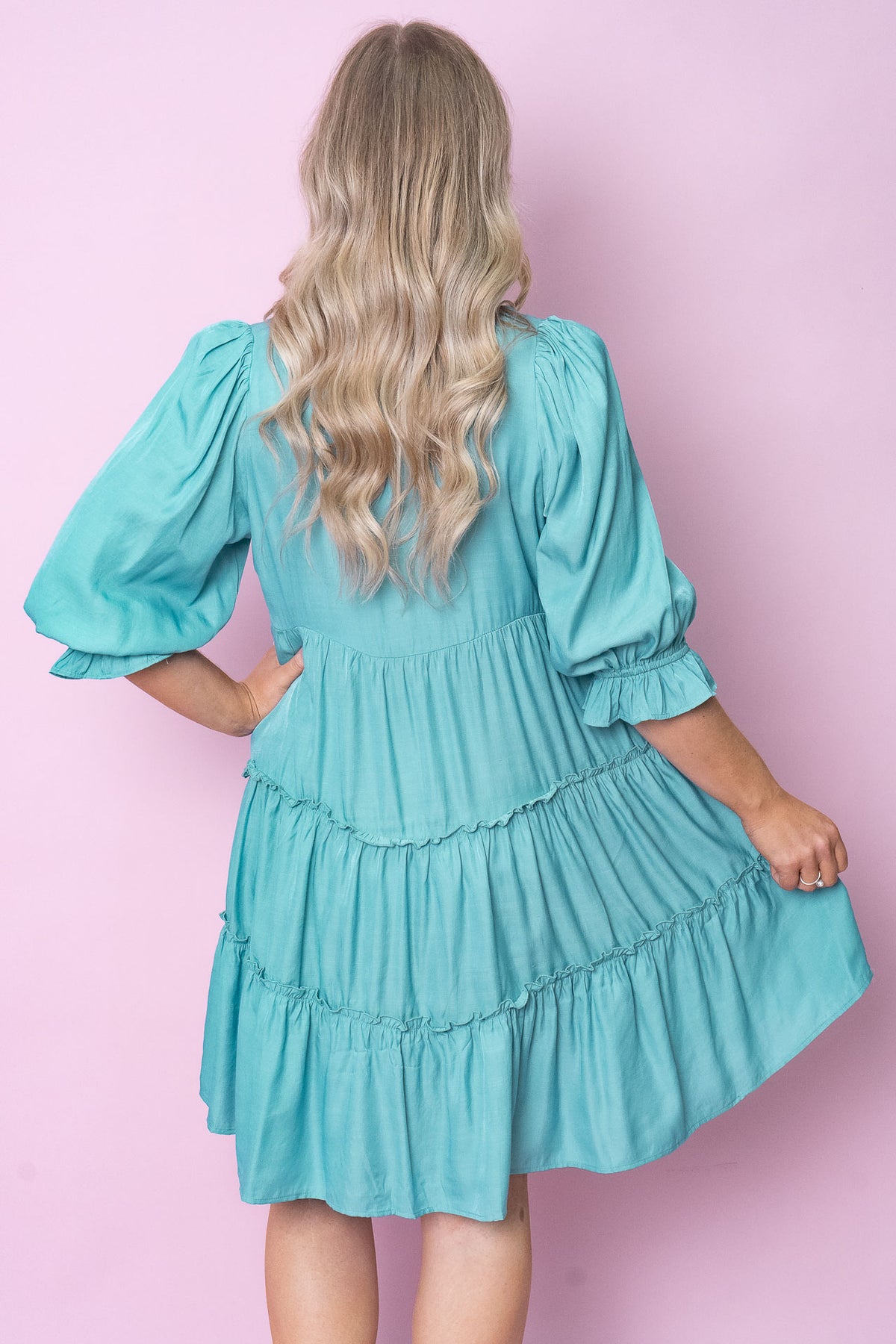 Cecilia Dress in Teal