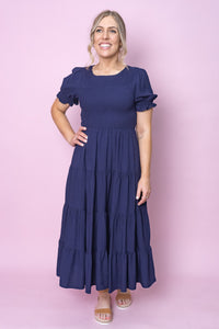 Taylor Dress in Navy/Indigo