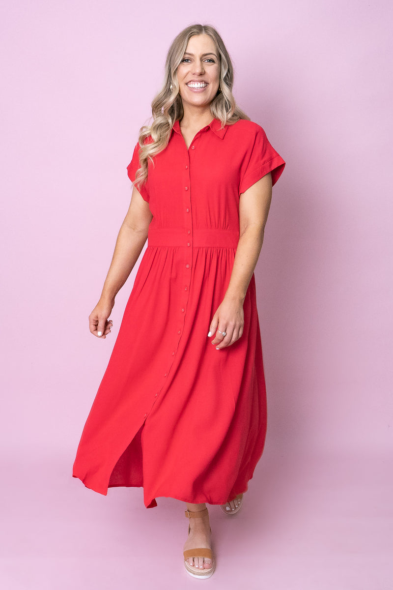 Holly Dress in Red