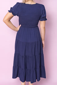 Taylor Dress in Navy/Indigo