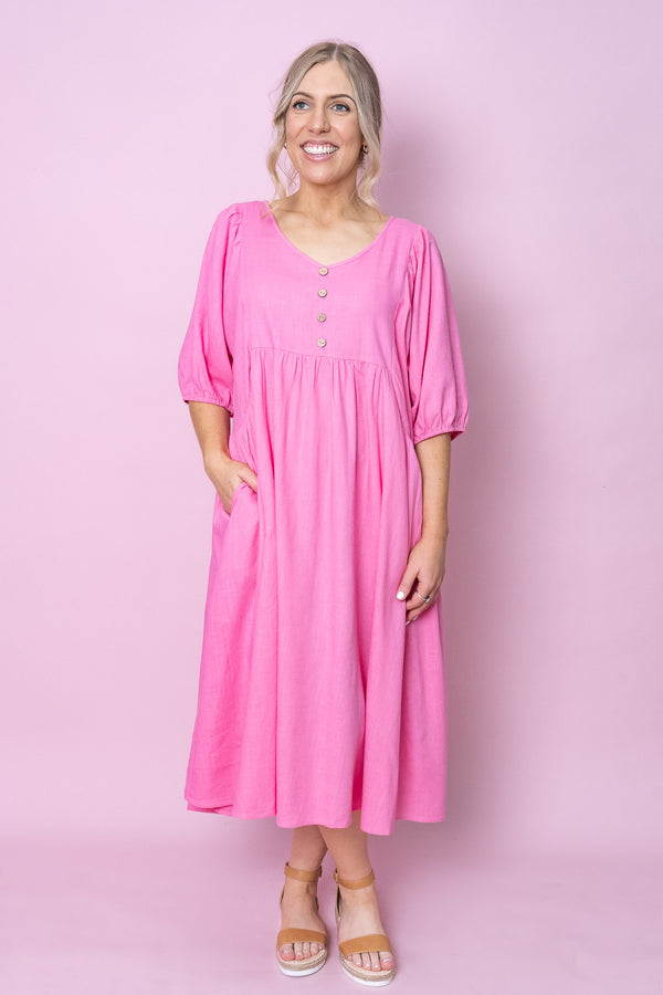 Emery Dress in Pink