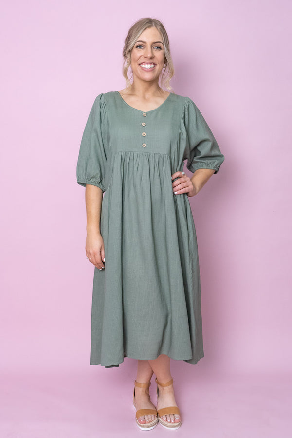 Emery Dress in Khaki