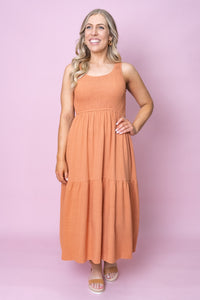 Denver Dress in Rust