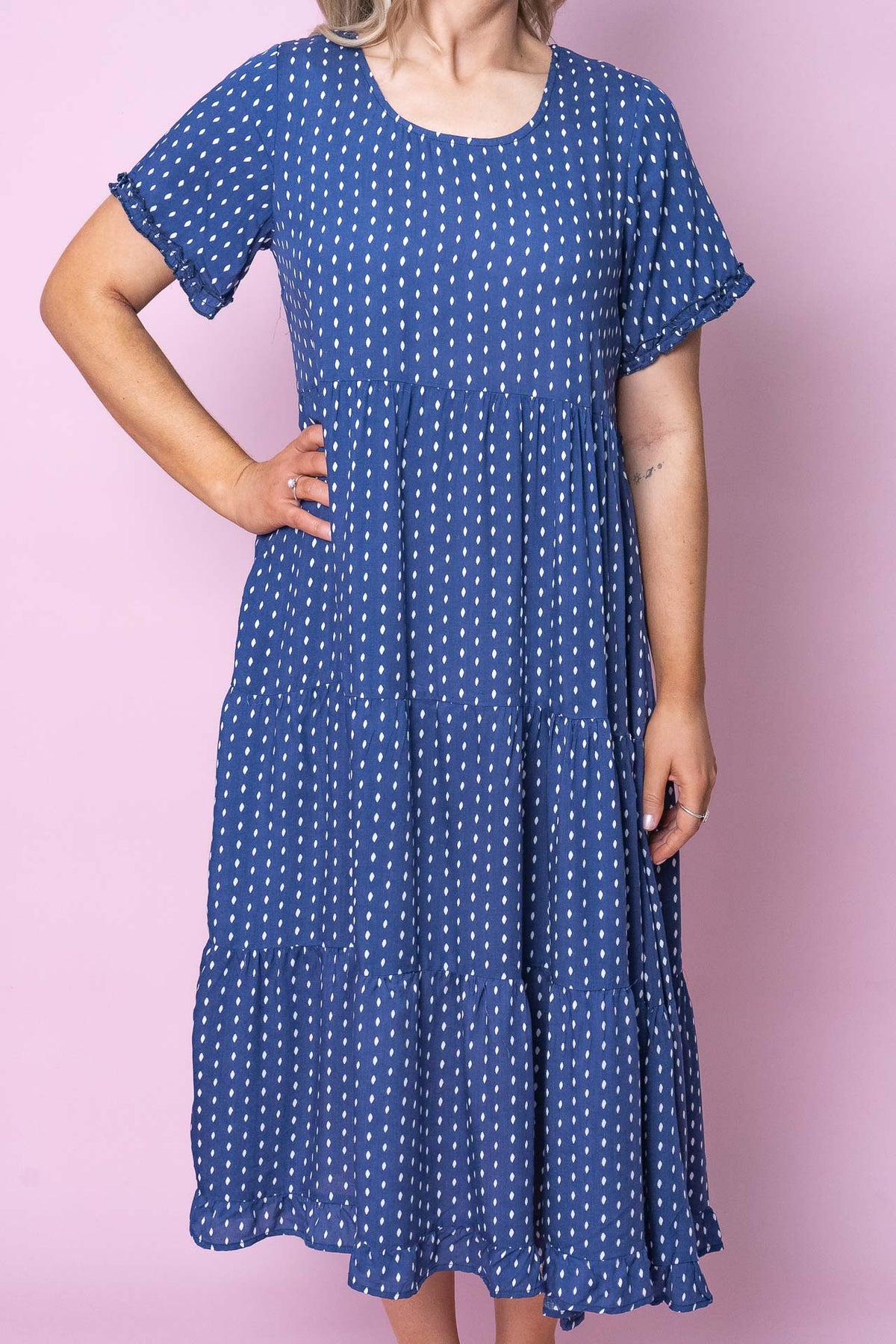 Jensen Dress in Navy