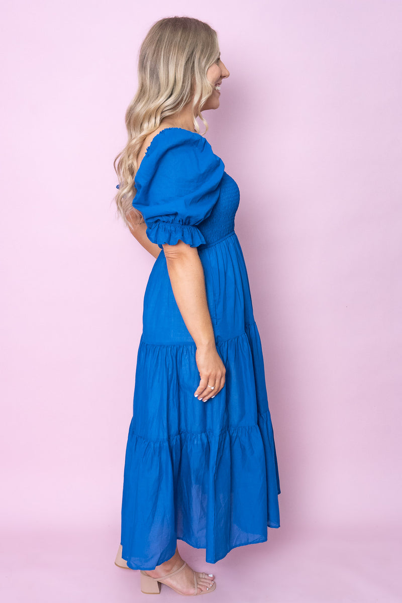 Gracelyn Dress in Cobalt
