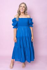 Gracelyn Dress in Cobalt