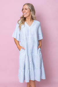 Rosalie Dress in Blue