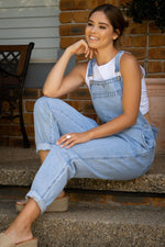 Dina Overalls in Light Blue
