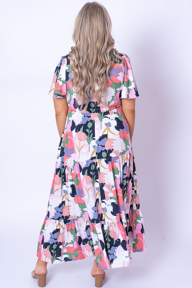 Odelia Dress in Lilac Multi