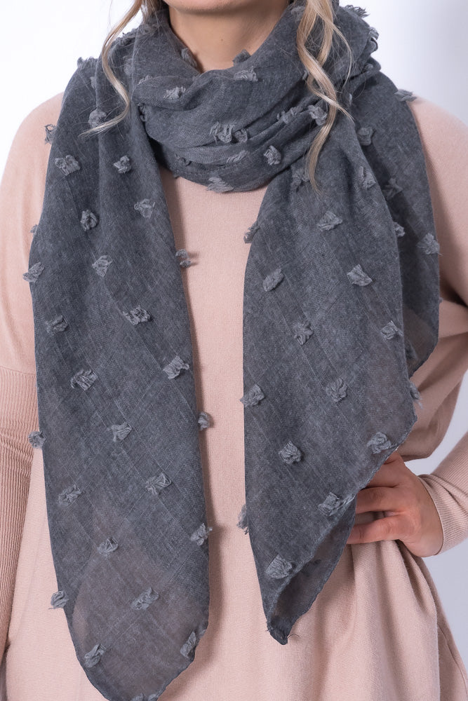 Ophelia Scarf in Charcoal