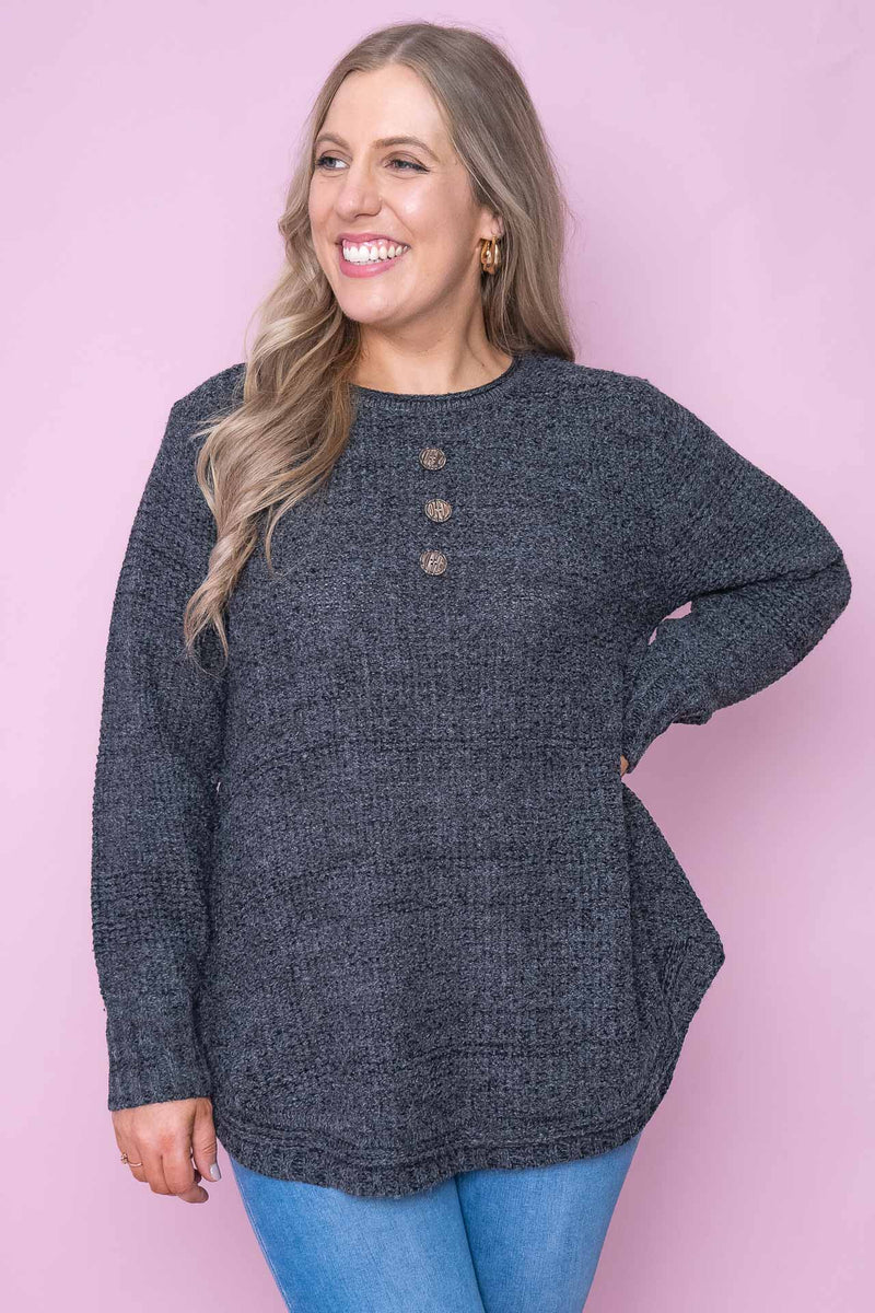 Liona Jumper in Charcoal