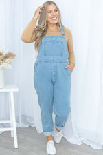 Dina Overalls in Light Blue