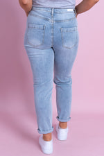 Barkly Straight Leg Jeans in Vintage Mid Blue - Foxwood